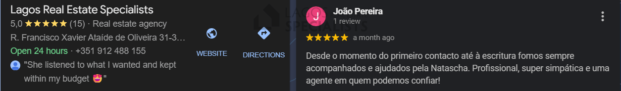 English Review - Vendor - Selling Your Property in Lagos Portugal