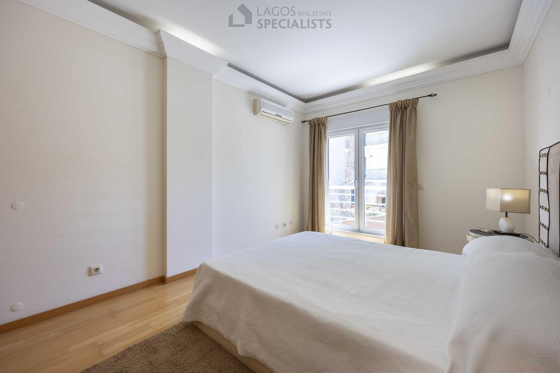 Double bedroom with built-in wardrobe and natural light