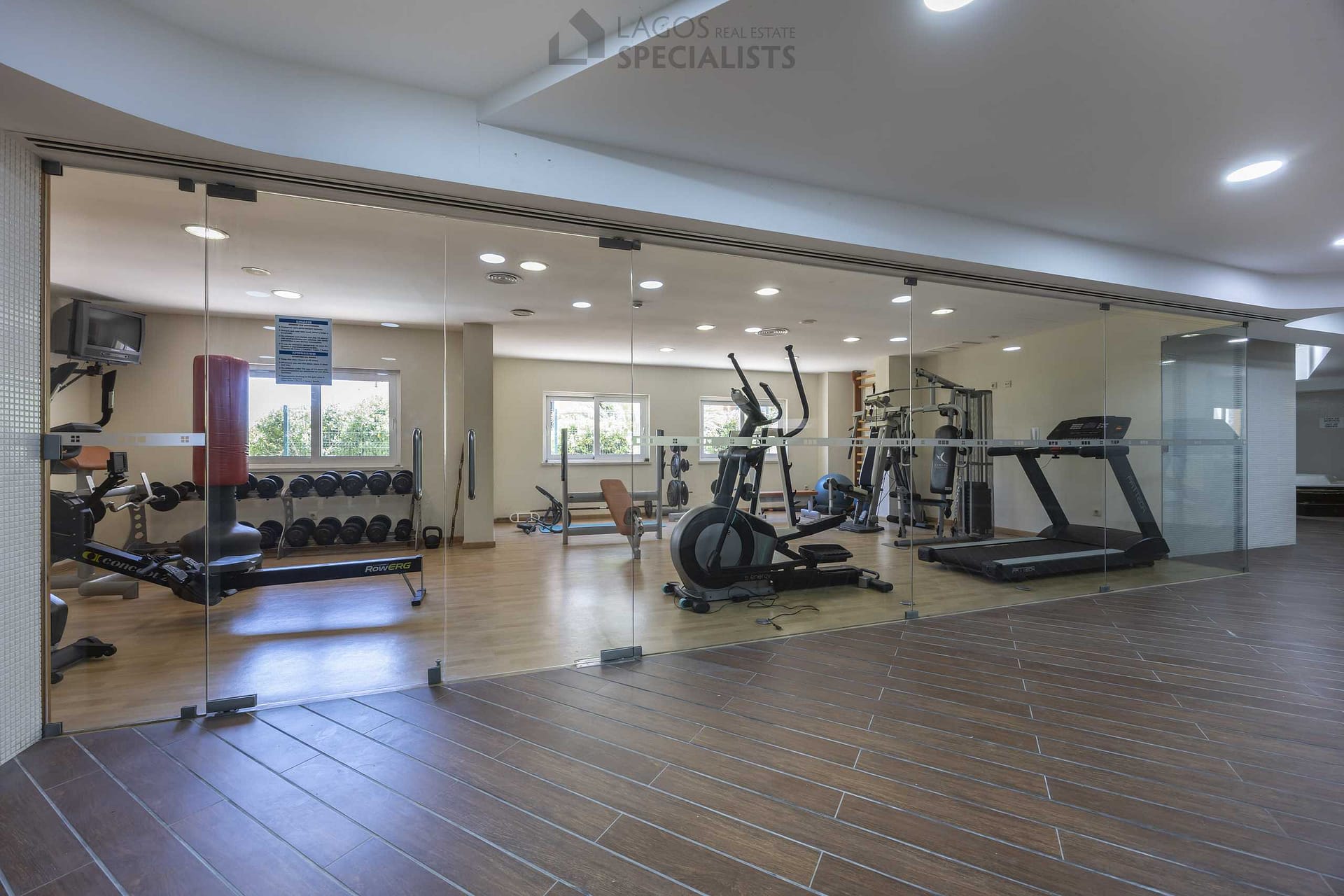 Shared indoor gym