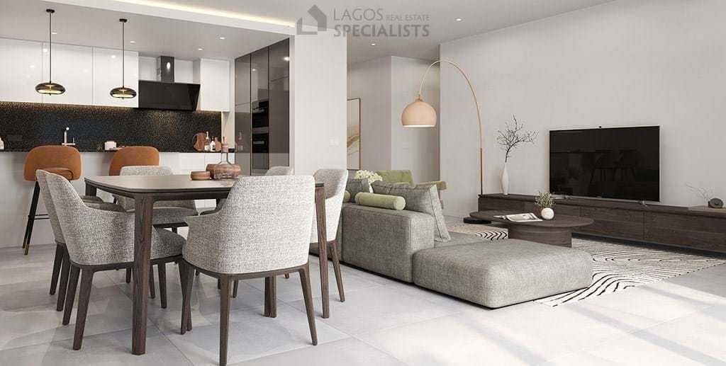 Bright dining area