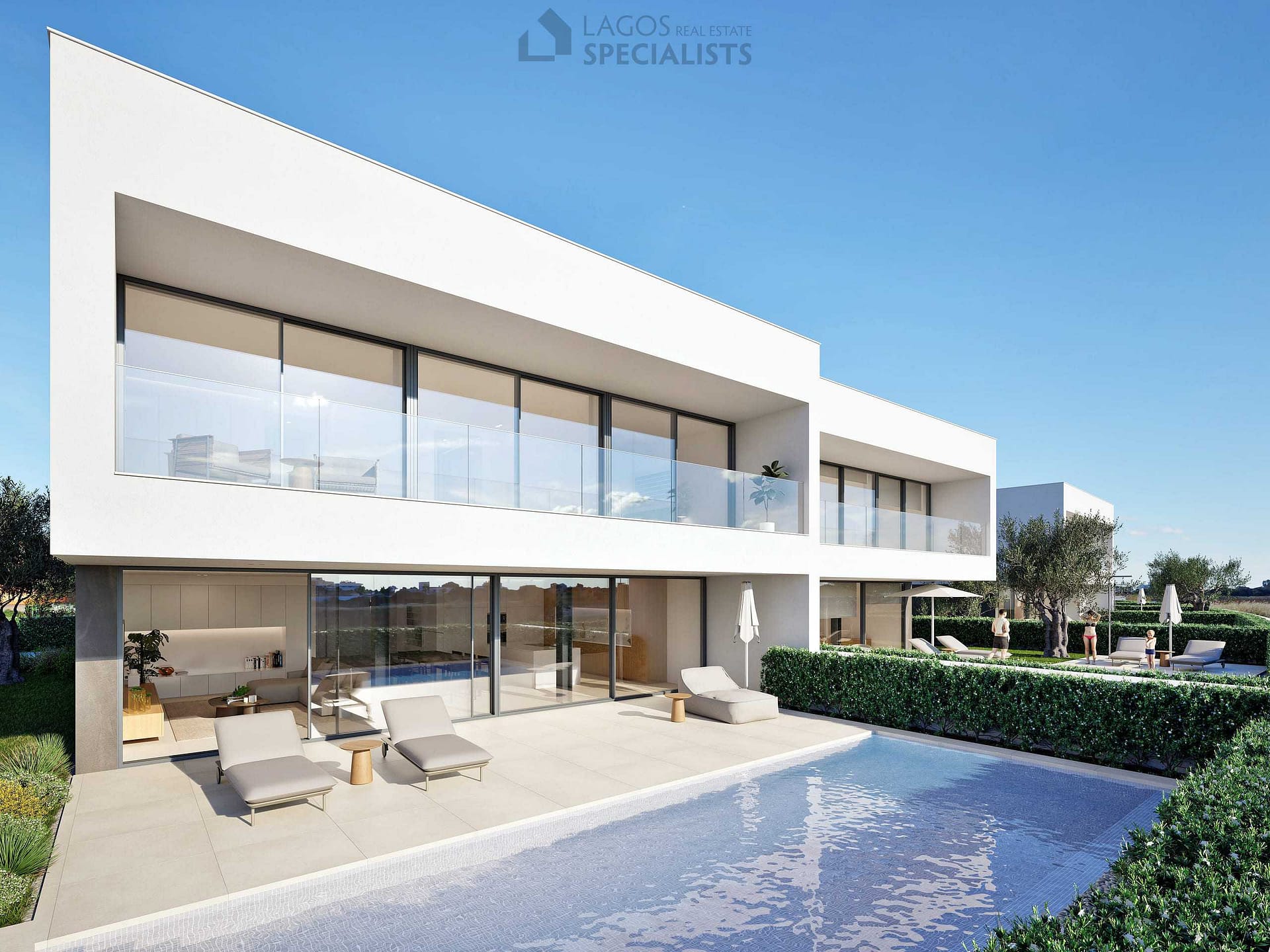 02 modern villa with outdoor swimming pool and rooftop terrace