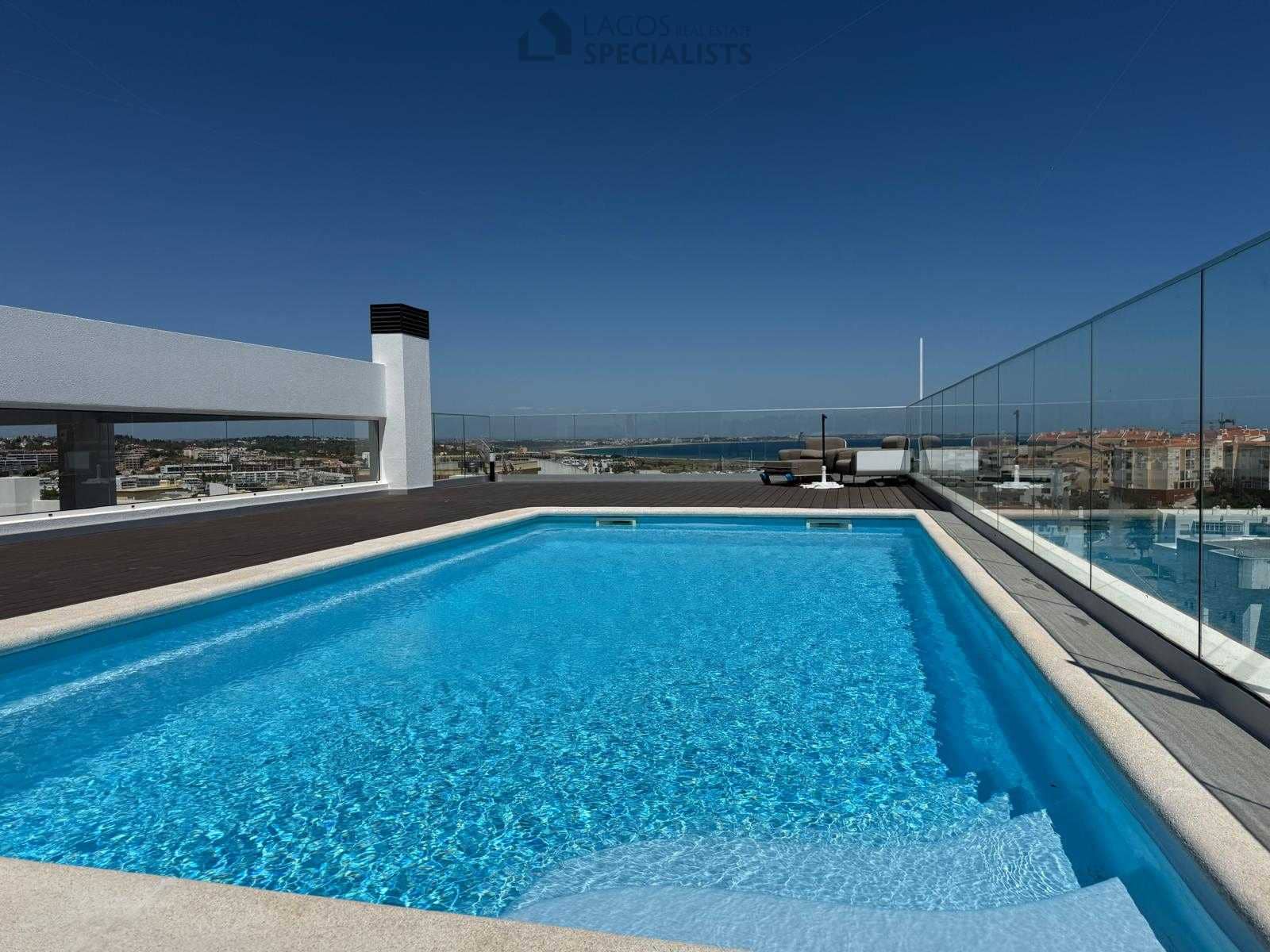 Rooftop swimming pool with panoramic views