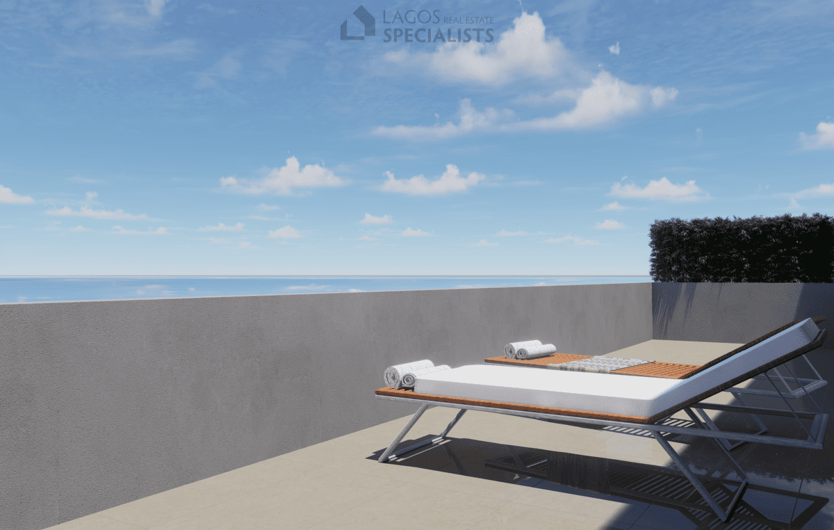 private terrace in 1-bedroom apartment Lagos new build condominium