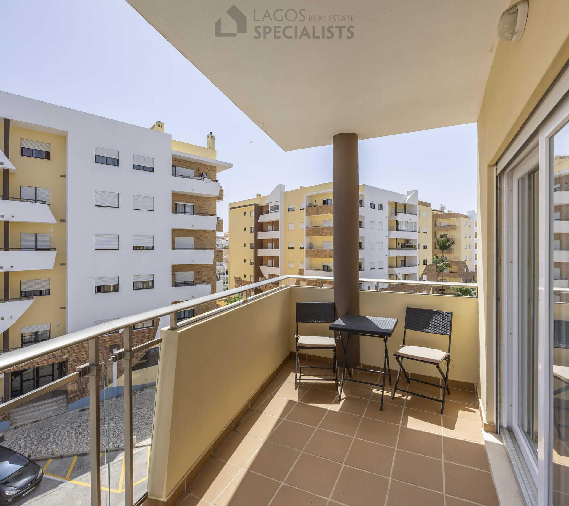 Common balcony and outside dining area